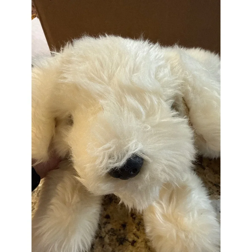 Vintage 1995 Ty Classic Fetch White Terrier Dog Plush Stuffed Animal 13 Inch